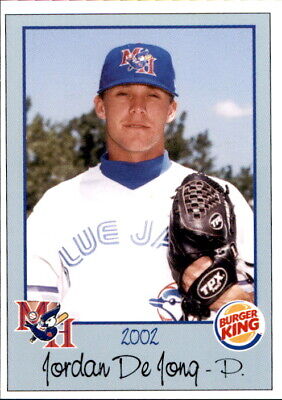 2002 Medicine Hat Blue Jays Burger King #36 Jordan De Jong 2002 Medicine Hat Blue Jays Burger King #36 Jordan De Jong