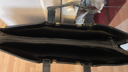Vintage - Classic Black Patent PVC Handbag - Alan Sutherland - Picture 9 of 17
