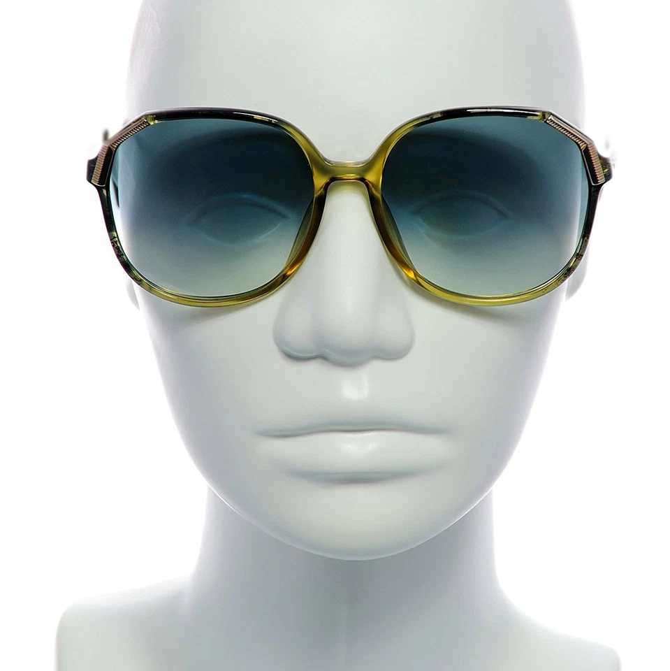 Gafas de sol Christian Dior 2517 col. 50 verde tortuga 58-16-135 hechas en Alemania Foto 3 de 3