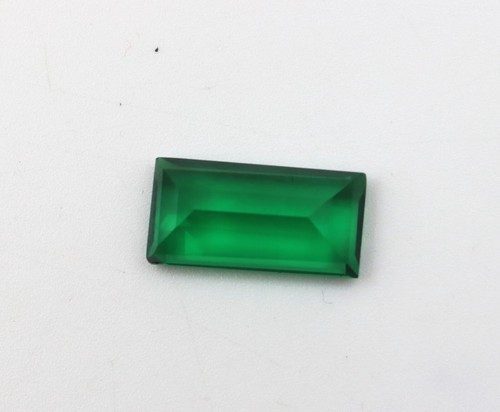 Green Nano Emerald Baguette Synthetic Lab Created Jewelry Stone 11x22 to 16x22mm - Picture 9 of 24