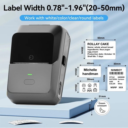 Label Printer Mini Thermal Self-Adhesive Sticker Printer Mobile Pocket Tag Price - Picture 4 of 24