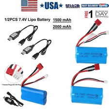 7.4V Li-ion Battery Deans T Plug USB Battery Charger for RC Car Truck Buggy Boat