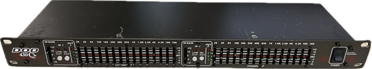 DOD SR430Qx, Stereo 15 Band Graphic Equalizer, Eq, Rack - (Not