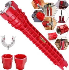 Faucet Sink Installer Multifunctional Pipe Wrench Plumbing Tool for Bathroom