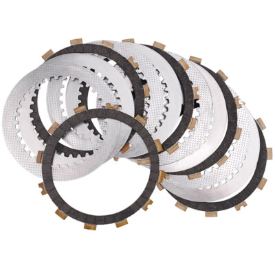 13XClutch Friction SteelPlates For Kawasaki BJ250 Estrella 92-09