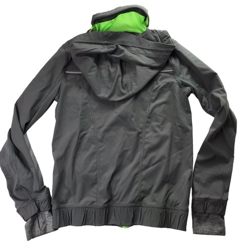 Lululemon Ivivva Girl's Athletic Jacket LIGHT Gray Reflective Full Zip Girls 10 - Picture 2 of 14