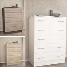 CASSETTIERA MOBILETTO COMÒ ARREDO CAMERA 5 CASSETTI MULTIUSO IN LEGNO MOD.ISLAND