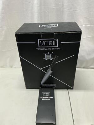Yatoshi 15 Piece Knife Block Set - Pro Kitchen Knife Set Ult