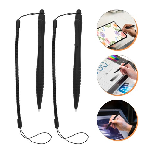 3 Pcs Resistive Screen Stylus Lanyard Rope Pens Coil Spring Straps - Zdjęcie 4 z 12