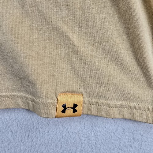 T-shirt/shirt Under Armour Project Rock uomo XL giallo blu sopra la barra Heatgear - Foto 8 di 10
