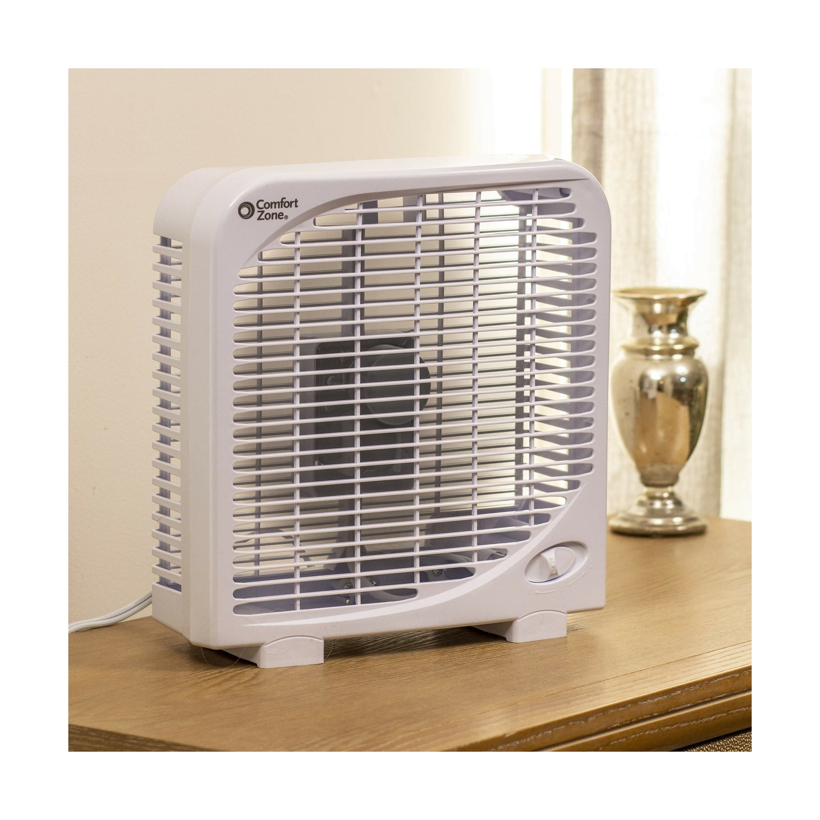 CZ9BWT Portable 9inch 2Speed Quiet Box Fan Lightweight Convenience