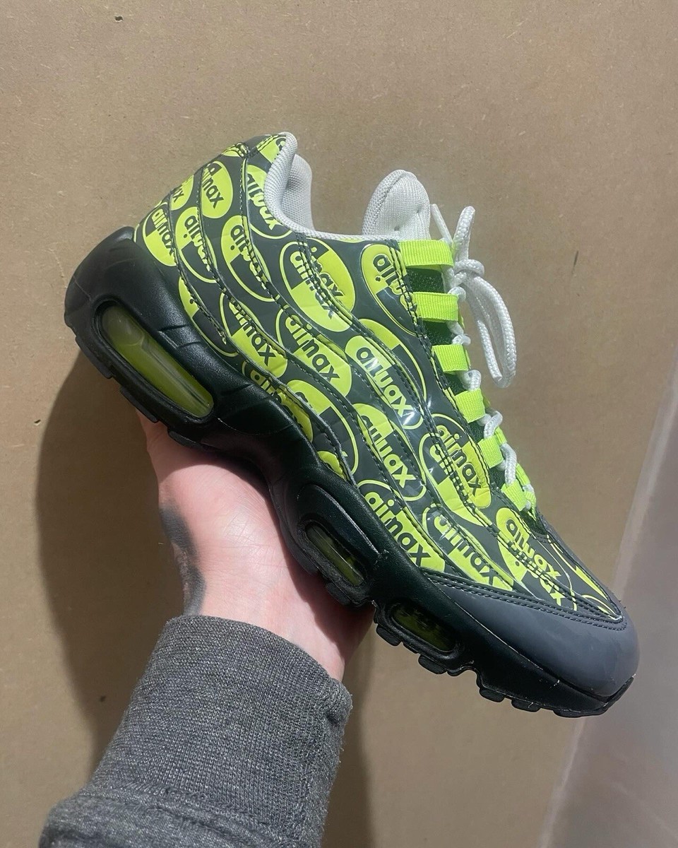 Nike Air Max 95 “all over Print” black volt Size6.5 | eBay UK