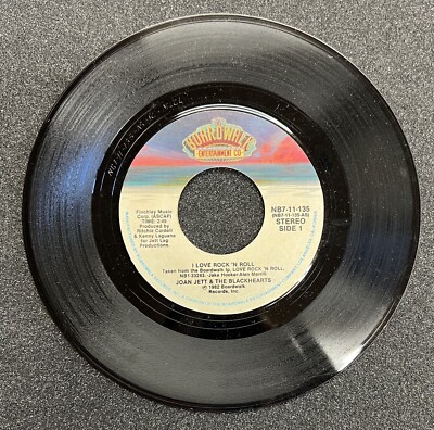 45 rpm Vintage 7” Vinyl Single Hit Record Joan Jett Blackhearts I Love ...