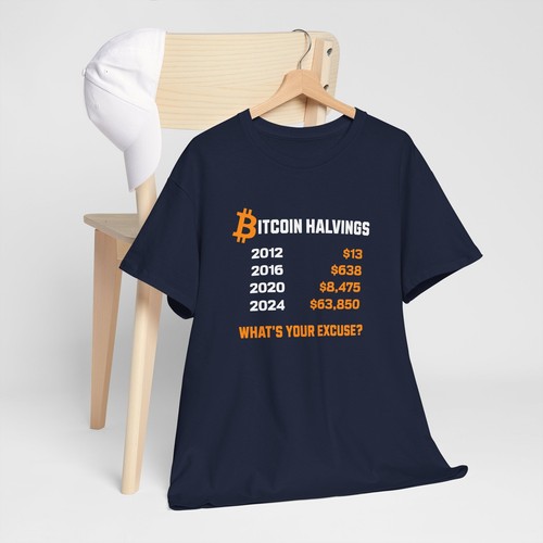 Bitcoin BTC Halving Heavy Cotton Tee, Bitcoin Merch, Cryptocurrency Shirt - Picture 70 of 72