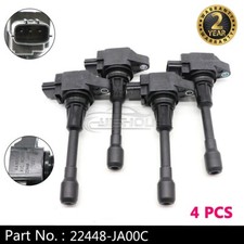 SET OF 4 22448-JA00C Ignition Coil Fits Nissan Altima Rogue Sentra Versa