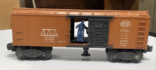 VINTAGE Lionel O Gauge N.Y.C. Postwar X3464 New York Central #159000 Box Car