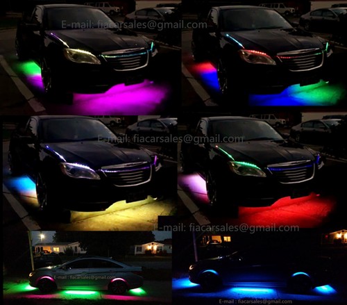 JHB Bluetooth & Remote Chasing 2PCS 4FT+2PCS 6.5FT LED Undercar Strips Lights - Picture 6 of 12