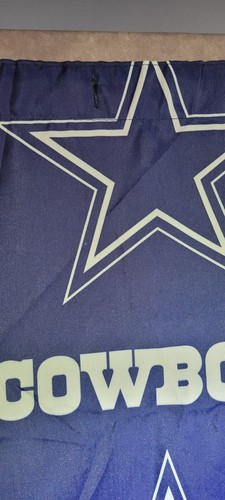 Dallas Cowboys shower curtain 100% polyester 72" x 72".Machine Washable. - Picture 2 of 6