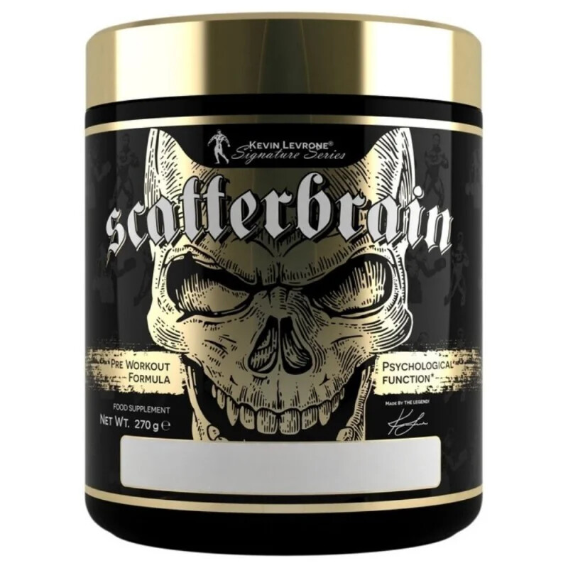 Levrone Scatterbrain Pre-entrenamiento, Limón Melocotón, 270 g