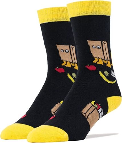 Men's Novelty Crew Socks- Funny Crazy Silly Socks-Cool &Colorful-Size 10-13
