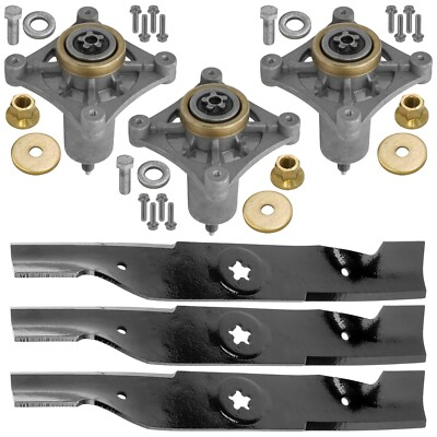 #ad 48quot; Deck Spindle Blade Pulley Rebuild Kit for Husqvarna YTH1848XPT 48quot; Deck $98.00