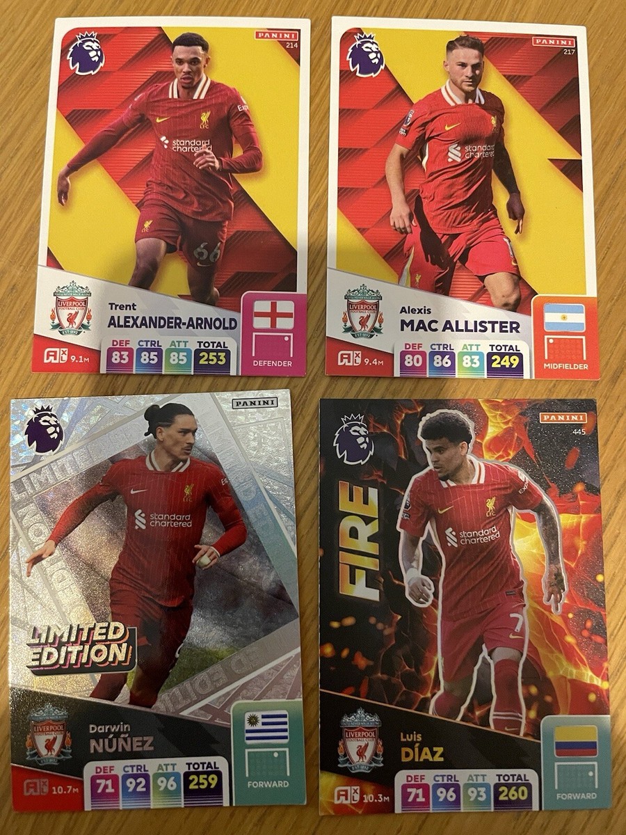 Liverpool Panini Cards Bundle UK
