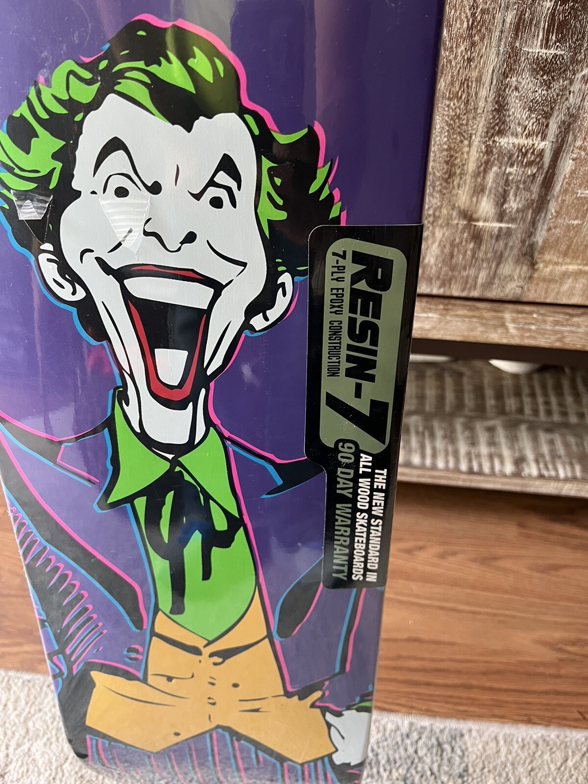 RARE Joker Daewon Song Almost DC Comics Skateboard Deck Purple Matte Marvel