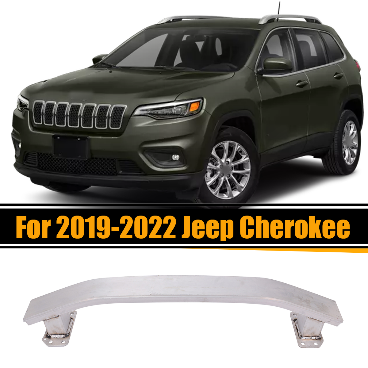 Front Bumper ReinForcement For 2019-2022 Jeep Cherokee Sport Utility Aluminum