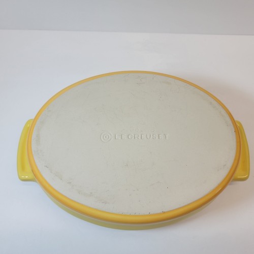 LE CREUSET Steinzeug Oval Auflaufform Backform Soleil Gelb Orange Ombré 11" - Bild 4 von 9