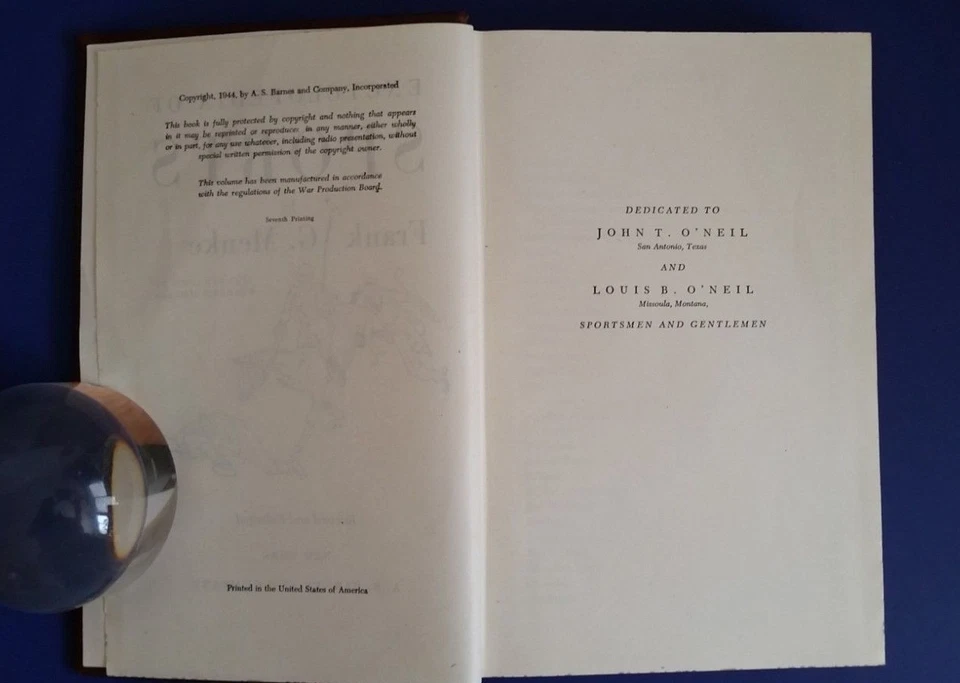 Encyclopedia of Sports 1944 Frank G Menke  Vintage Book Foto 2 de 4