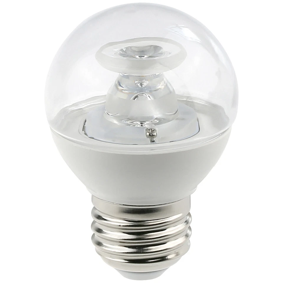 6Pack G16 Dimmable Clear Globe Light Bulb, E26 Medium Base, 5 Watts (40W), 4000K - Image 2 of 2