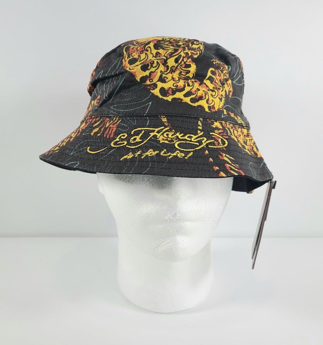 Ed Hardy Black Bucket Hat s-l400.jpg main image 3