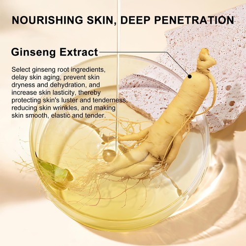 2 PC Ginseng Gold Extract Anti Ageing Essence Oil, Ginseng Anti-Wrinkle Essence - Picture 5 of 8