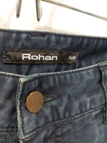 Mens Rohan Size 34 Waist 30 Leg Jeans Tapered Trousers Blue Party Travel Work - Bild 2 von 16