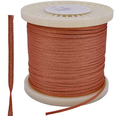 1 Meter Kupfer Litze Draht geflochten flach Lautsprecher Membran Voice coil wire