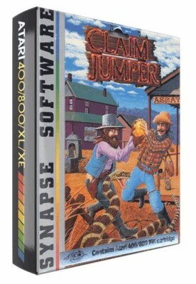 CLAIM JUMPER Atari 400/800/XE/XL Game:  by Synapse Software Cartridge New/Sealed