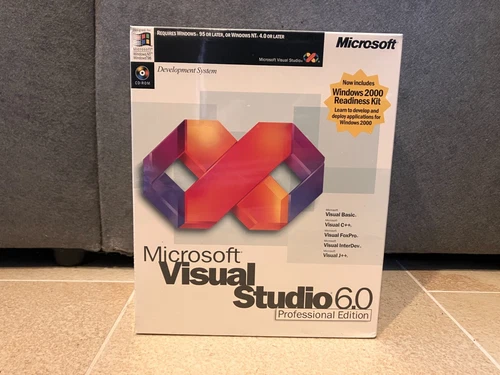 Microsoft Visual Studio 6.0 Professional Vollversion Englisch Neu OVP versiegelt