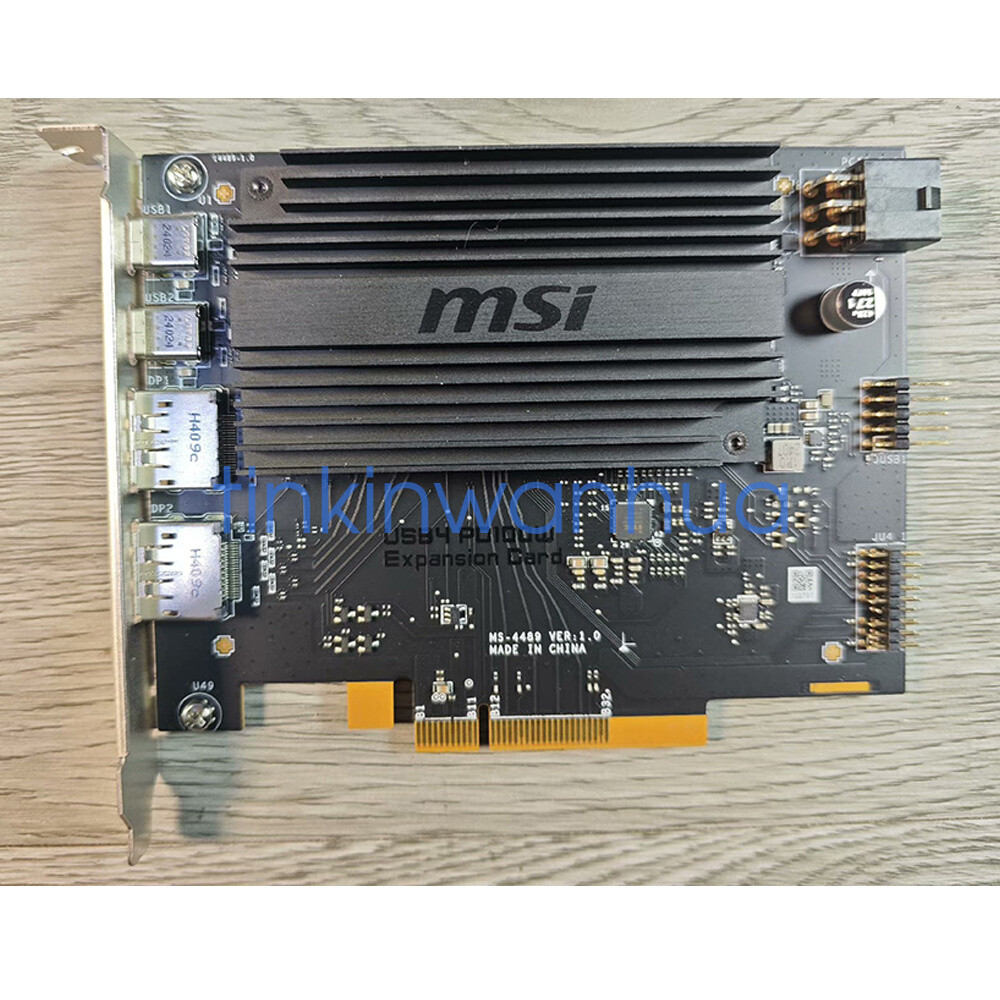 For MSI USB4 PD100W Expansion Card 2xUSB 4.0 (USB-C) 2xDisplayPort