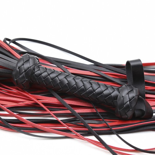 BDSM Bondage Boutique Flogger Spanking Whip Slap Slash Tassel Fetish PU Leather - Picture 7 of 8
