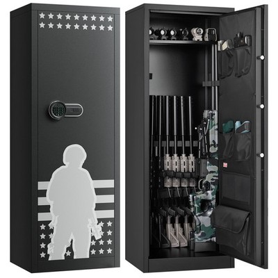 Uimoso 10-12 Rifles Gun Safe Rifle Safe with Lock Digital Keypad ...