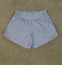 Lululemon Women s Hotty Hot High Rise Lined Short 4 Pastel Blue Size 6 LW7AYXT