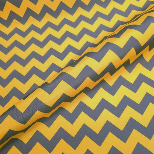 MODERN DEKOR gelb & grau Chevron Outdoor Polsterstoff - 58" Meterware - Bild 9 von 9