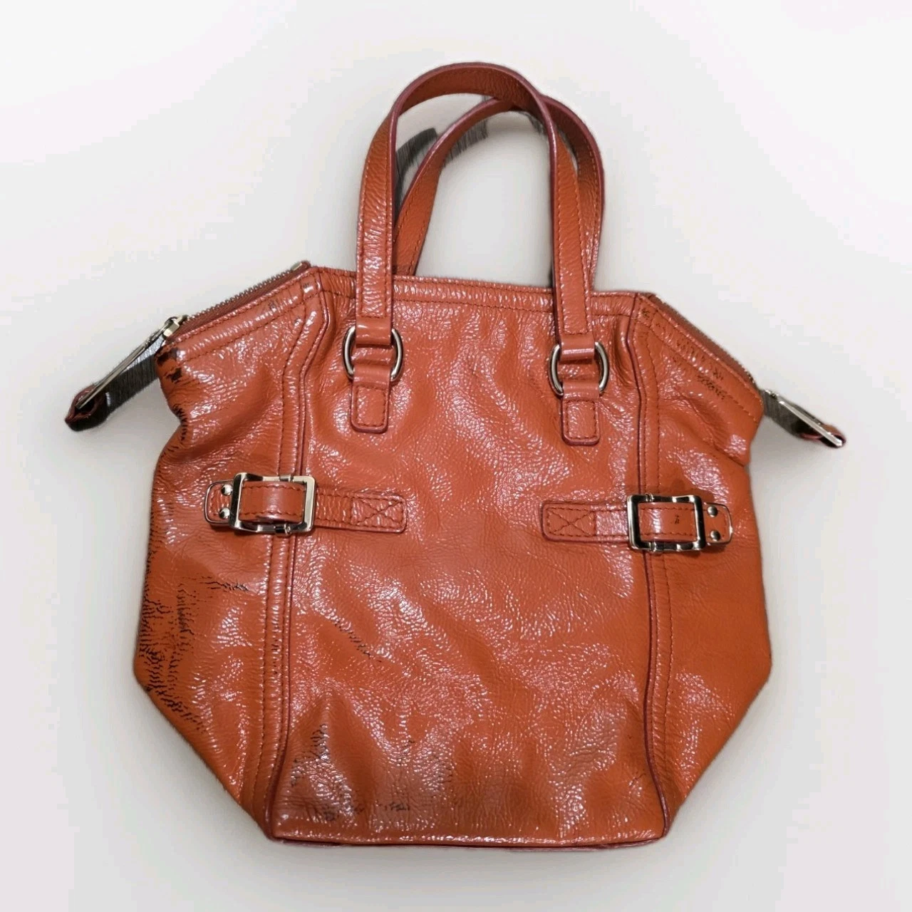 YSL SAINT LAURENT Vintage Mini Downtown Bag Orange Y2K Gauche Luxury Dopamine
