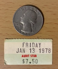 1978 KISS ALIVE II TOUR PITTSBURGH CIVIC ARENA CONCERT TICKET STUB ACE FREHLEY