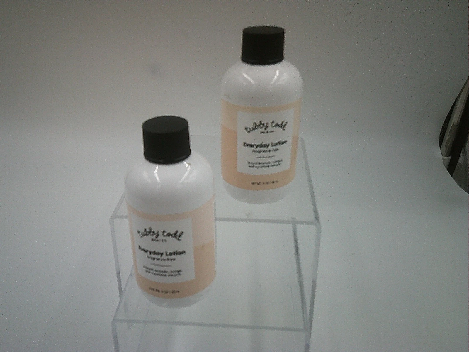 Tubby Todd Bath Co Everyday Lotion TWO(2) Fragrance Free .3oz bottles travel sz