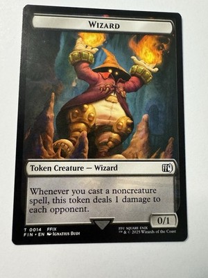Wizard Bird (0016) Double-Sided Token   Final Fantasy   Magic (mtg)