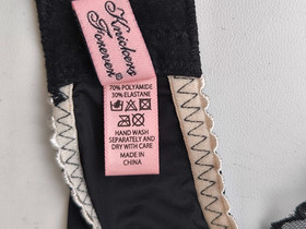 AGENT PROVOCATEUR JOSELINE black lace suspender belt Size 2 (Small)