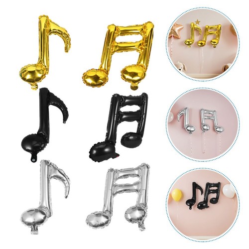 Music Notes Inflatables 30 Pcs Music Themed Party Decorations Concert Balloons Inflatable Notes ...