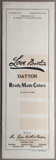 1910s Lowe Brothers Dayton Ready Made Colors Paint Sample Chart Brochure B3-104