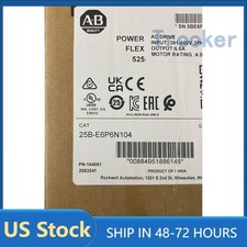 New Sealed Allen Bradley 25B-E6P6N104 PowerFlex 525 AC Drive 4kW 5Hp US Free Tax